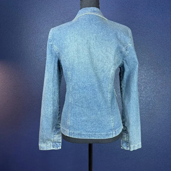 Hydraulic Fitted Denim Blazer Style Jacket, Size Small - Picture 7 of 9